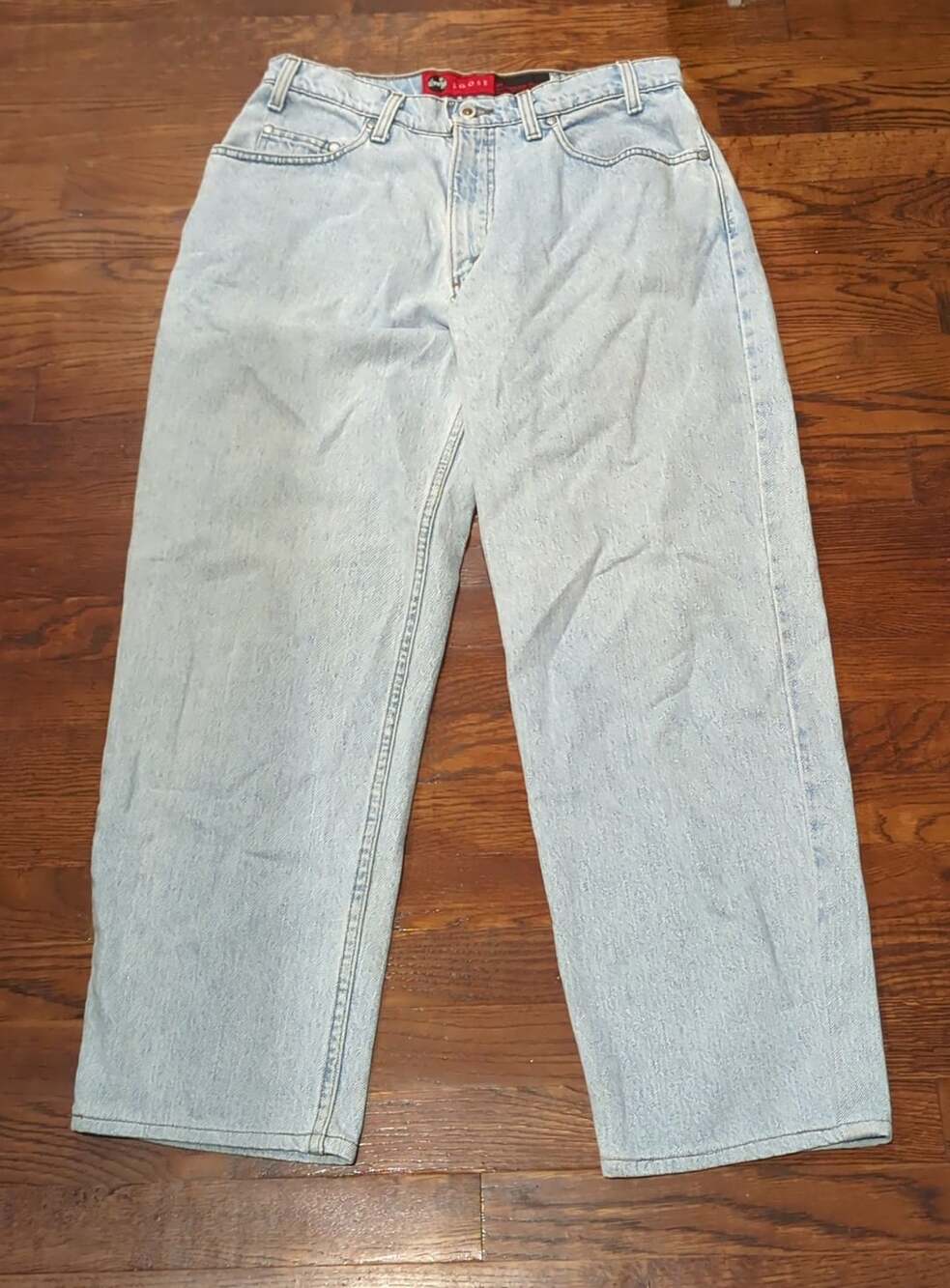 Levi's Silvertab Loose Fit Straight Leg Jeans Size 33x30 Light Wash
